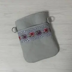 ナースポーチ インド刺繍リボン