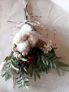 ③　ナチュラルスワッグ　ドライフラワー