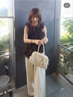 NOTREémor airy tulle peplum blouse - メルカリ