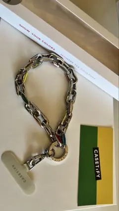 【美品】CASETiFY メタルチェーンリストストラップ