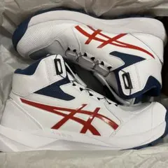 アシックス ウインジョブ CP314 BOA ホワイト×チェリー トマト 安全靴