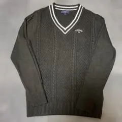 キャロウェイ⭐︎ ケーブルVネックセーター⭐︎レディースMブラック