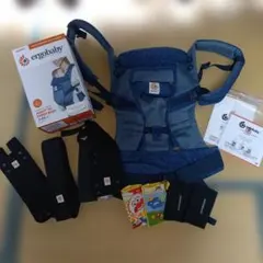 エルゴベビー　 オムニ360 クールエア　ネイビー　花柄　おま付き