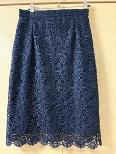 レース 膝丈スカート Mサイズ