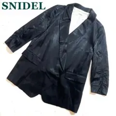 SNIDEL スナイデル サテン調ジャケット 黒ブラック 1