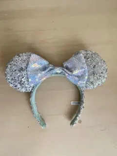 ディズニー　ミニーカチューシャ　スパンコール