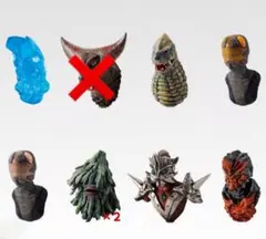 吉*川様 ウルトラマンシリーズ　怪獣超大全　F賞　怪獣頭鑑　セミコンプ8点セット