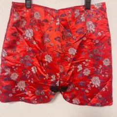 FOREVER21 赤花柄刺繍スカート Mサイズ　チャイナのサムネイル
