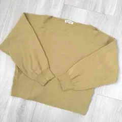 GLOBAL WORK リブ編み長袖トップス M