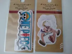 ONE PIECE　DAISO　ダイカットステッカー　ロゴ　ニカ