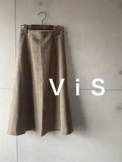 vis ひざ丈スカート