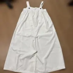 ホワイト サロペット ワイドパンツのサムネイル
