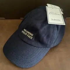 新品タグ付き　ロゴ キャップ ネイビー