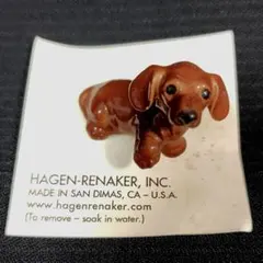 【レア・美品】Hagen Renaker ダックスフンド 置物