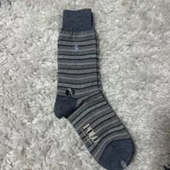 POLO ストライプソックス Sサイズ グレー系