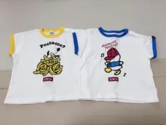 【美品】EDWIN ポチャッコ＆あひるのペックル 半袖Tシャツセット 90cmのサムネイル