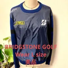 ブリヂストンゴルフJGR◆メンズハイブリットセーター◆ネイビー