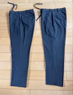 秋冬スマートアンクルパンツ　Mサイズ　グレー　2本セット　ユニクロ