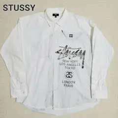 STUSSY　ステューシー　ワールドツアー プリント 長袖シャツ