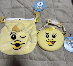 きみまろ フェイス巾着バッグ フェイスショルダーバッグ