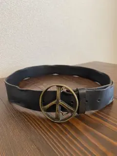 ピースマーク レザー ベルト ヒッピー UNISEX