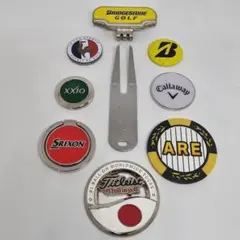ゴルフマーカー セット　グリーンフォーク付きのサムネイル