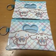 산리오 リング付きポーチ シナモン フラットポーチ ダイソー