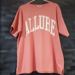 Samansa Mos2 ALLURE ロゴ 半袖Tシャツ ピンク SM2