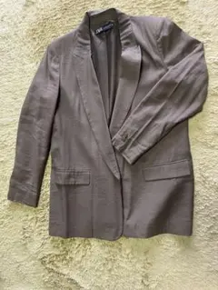 ZARA テーラードジャケット ブラウン