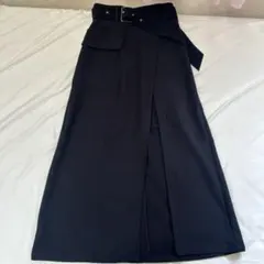 MURUA ロングタイトスカート ブラックのサムネイル
