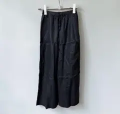 25SS かぐれ kagure コットン リネン コクーン スカート BLACK - メルカリ