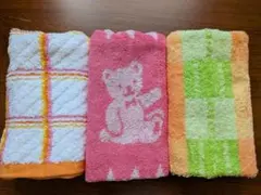 未使用　Ring Starリングスター　いろいろ　カラフル　フェイスタオル　3枚のサムネイル