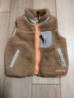 Beams Mini ブラウン フリース ベビーフリースベスト　90cm