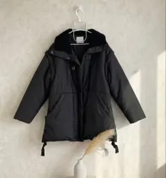 ２way ブラック中綿コート