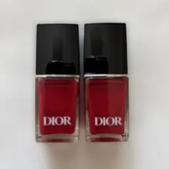 Dior Vernis 999 レッドネイルカラー 7ml 2本セット