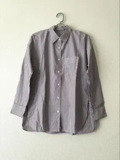 UNIQLOユニクロ　コットンストライプシャツ　Sサイズ