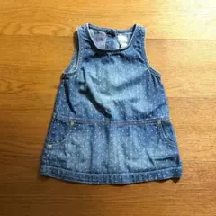 babyGAP ドット柄 デニム　ジャンパースカート サロペット 80 90