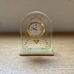 MIKIMOTO ミキモト 置時計 アクリル ゴールド パール（ジャンク品）