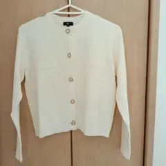 PLST オフホワイト色 カーディガン Sサイズ