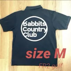 #FR2GOLF ポロシャツ （Babbits Country Club ） エフアールツー 半袖ポロシャツ 黒×グリーン フロントロゴ