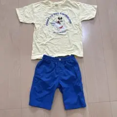 ミッキーマウス Tシャツとショートパンツセット 120cm