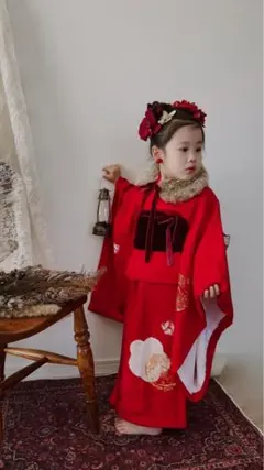 a*4様 七五三　七五三髪飾り　ヘッドドレス　着物髪飾り　リメイク髪飾り　062