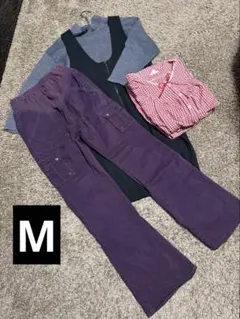 マタニティ⭐︎まとめ売り⭐︎長袖ジャンパースカートセット⭐︎パジャマ⭐︎ズボン⭐︎M