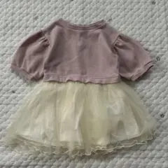 【6968】80cm プティマイン　ワンピース　チュールワンピース