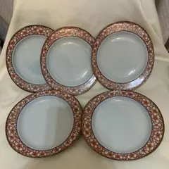 ◉本日限定◉掛ノ谷窯　取り皿　5枚組　レトロ　梅　有田焼