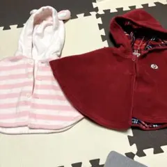 コムサイズ　エルフィンドール　ポンチョ2点セット