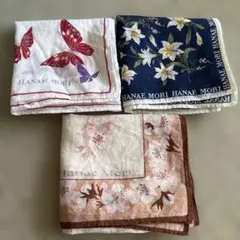 HANAEMORI ハンカチセット 蝶と花柄
