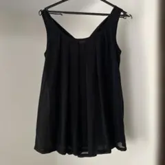 GORGE ノースリーブ チュニック ブラック