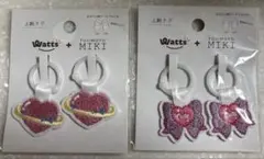 新品 シューズタグ 2種類 うわぐつタグ 上靴 女の子 ピンク ハート 靴