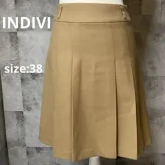 【INDIVI】インディヴィ　トラペーズスカート　日本製　38のサムネイル